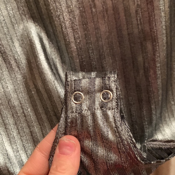 Forever 21 Party Collection Metallic Silver Bodysuit - Picture 6 of 6